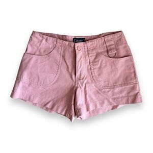 Vintage Garage Pink Cargo Mini Shorts Size 0